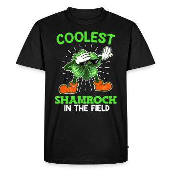 Le trèfle le plus cool de la Saint-Patrick - T-shirt Premium bio Homme - noir - Devant - Nico (187cm)