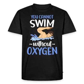 Vous ne pouvez pas nager sans oxygène - T-shirt Premium bio Homme - noir - Devant - Nico (187cm)