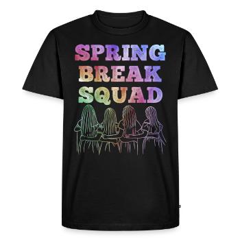 Équipe de la semaine de relâche Vacances d’été Semaine de relâche - T-shirt Premium bio Homme - noir - Devant - Nico (187cm)