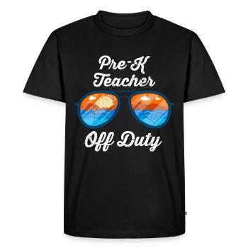 Éducateur de maternelle préscolaire enseignant en congé - T-shirt Premium bio Homme - noir - Devant - Nico (187cm)