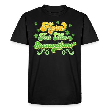 Here for the players of Shenanigans - Men's Premium Organic T-Shirt - black - Front - Nico (187cm)