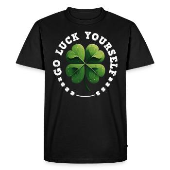 Allez vous-même trèfle de la Saint-Patrick - T-shirt Premium bio Homme - noir - Devant - Nico (187cm)