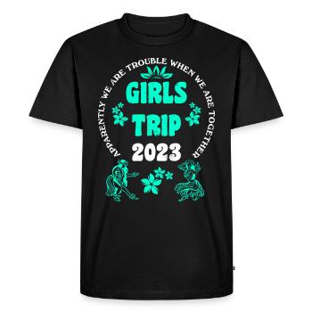 Voyage filles 2023 Mädelsurlaub Girls Spring Break - T-shirt Premium bio Homme - noir - Devant - Nico (187cm)