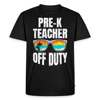 Éducateur de maternelle préscolaire enseignant en congé - T-shirt Premium bio Homme - noir - Devant - Nico (187cm)