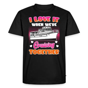 Croisière ensemble Croisière vacances de printemps - T-shirt Premium bio Homme - noir - Devant - Nico (187cm)