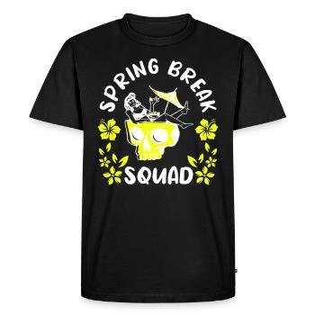 Équipe de la semaine de relâche Vacances d’été Semaine de relâche - T-shirt Premium bio Homme - noir - Devant - Nico (187cm)