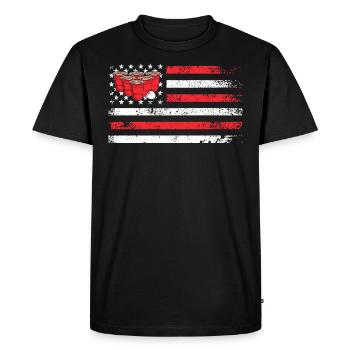 Stars and Stripes USA Beer Pong Bier Pong - T-shirt Premium bio Homme - noir - Devant - Nico (187cm)