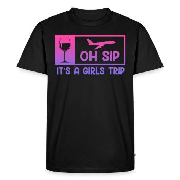 Girl Strip Girls Trip Holiday Spring Break - T-shirt Premium bio Homme - noir - Devant - Nico (187cm)