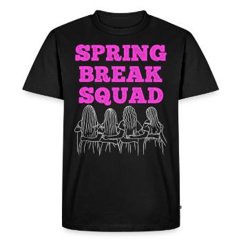 Équipe de la semaine de relâche Vacances d’été Semaine de relâche - T-shirt Premium bio Homme - noir - Devant - Nico (187cm)