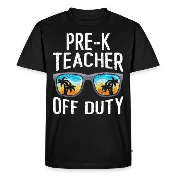 Éducateur de maternelle préscolaire Enseignant en congé - T-shirt Premium bio Homme - noir - Devant - Nico (187cm)