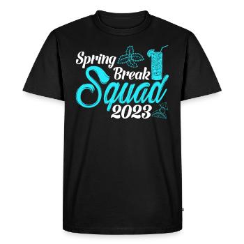 Équipe de la semaine de relâche 2023 Semaine de relâche - T-shirt Premium bio Homme - noir - Devant - Nico (187cm)