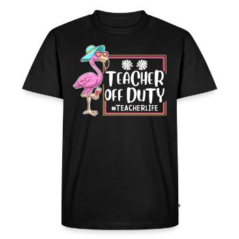 Enseignant hors service enseignant enseignant à la retraite - T-shirt Premium bio Homme - noir - Devant - Nico (187cm)