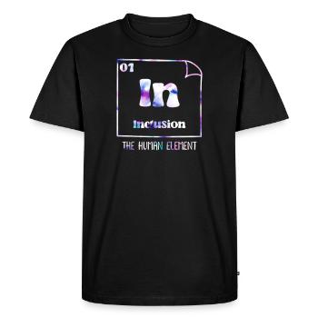Inclusion Acceptation et handicap solidaire - T-shirt Premium bio Homme - noir - Devant - Nico (187cm)