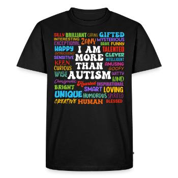 Autism Awareness Solidarity and Awareness - Men's Premium Organic T-Shirt - black - Front - Nico (187cm)