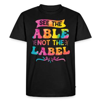 Inclusion disadvantaged children acceptance - Men's Premium Organic T-Shirt - black - Front - Nico (187cm)