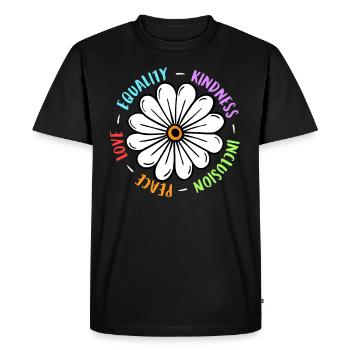 Inclusion handicap acceptance and awareness - Men's Premium Organic T-Shirt - black - Front - Nico (187cm)
