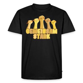 Autistic Strong Together Autistic Diversity - Men's Premium Organic T-Shirt - black - Front - Nico (187cm)
