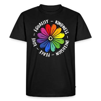 Stop Bullying Awareness and Solidarity for - Men's Premium Organic T-Shirt - black - Front - Nico (187cm)