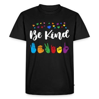 Be Child Autistic Diversity and Awareness - Men's Premium Organic T-Shirt - black - Front - Nico (187cm)