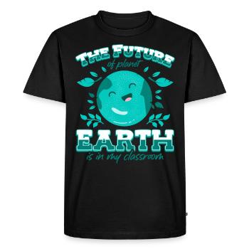 L’avenir de la planète Terre est dans le mien - T-shirt Premium bio Homme - noir - Devant - Nico (187cm)
