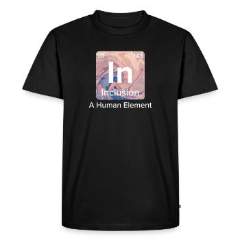 Inclusion Solidarité Compassion pour le handicap - T-shirt Premium bio Homme - noir - Devant - Nico (187cm)