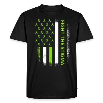 Promouvoir la santé mentale Combattre la stigmatisation - T-shirt Premium bio Homme - noir - Devant - Nico (187cm)
