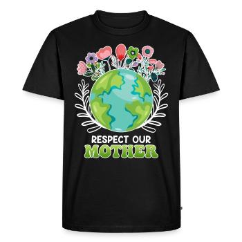 Save the Earth Environmentalists Mother Earth - Men's Premium Organic T-Shirt - black - Front - Nico (187cm)