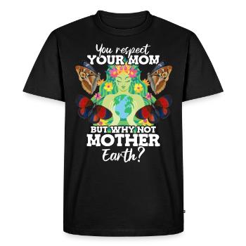 Tu respectes ta mère, mais pourquoi pas - T-shirt Premium bio Homme - noir - Devant - Nico (187cm)