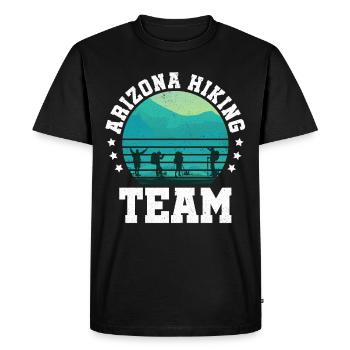 Arizona Hiking Team Mountain Camper Trekking Hikers - Men's Premium Organic T-Shirt - black - Front - Nico (187cm)