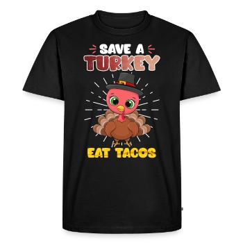 Save the animals Species conservation Eat Tacos Environmental Love - Men's Premium Organic T-Shirt - black - Front - Nico (187cm)