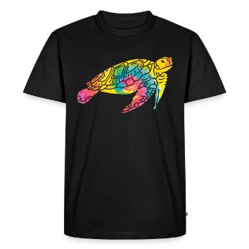 Save the turtles Save the Ocean Environmental Love - Men's Premium Organic T-Shirt - black - Front - Nico (187cm)