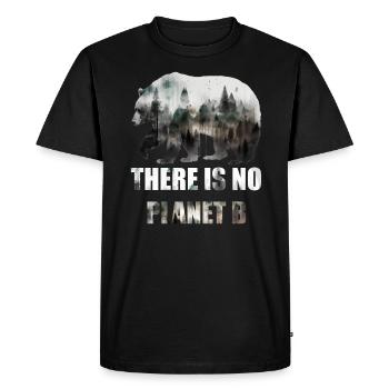 Il n’y a pas de Planète B Earth Day Mission Erde - T-shirt Premium bio Homme - noir - Devant - Nico (187cm)