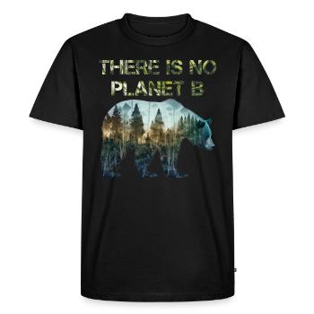 Il n’y a pas de Planète B Earth Day Mission Erde - T-shirt Premium bio Homme - noir - Devant - Nico (187cm)