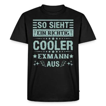 This is what a really cool ex-husband looks like Divorce - Men's Premium Organic T-Shirt - black - Front - Nico (187cm)