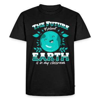 L’avenir de la planète Terre est dans le mien - T-shirt Premium bio Homme - noir - Devant - Nico (187cm)