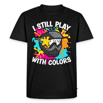 You sleep, you beat paintballer team sports - Men's Premium Organic T-Shirt - black - Front - Nico (187cm)