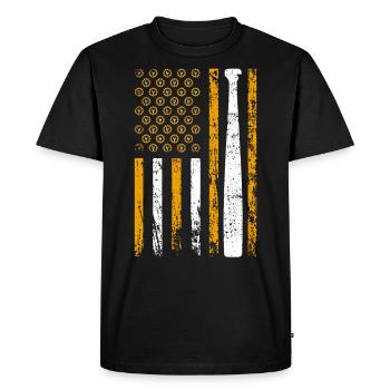 American Sports Flag Wrench - Men's Premium Organic T-Shirt - black - Front - Nico (187cm)
