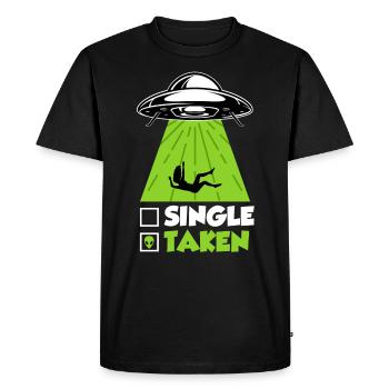 Ufo Single Men Fantasme pris par Aliens Herren - T-shirt Premium bio Homme - noir - Devant - Nico (187cm)