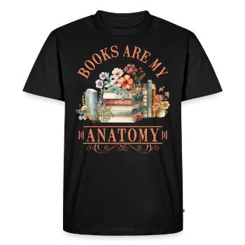 Amateurs de livres Les livres sont mon rat de bibliothèque d’anatomie - T-shirt Premium bio Homme - noir - Devant - Nico (187cm)