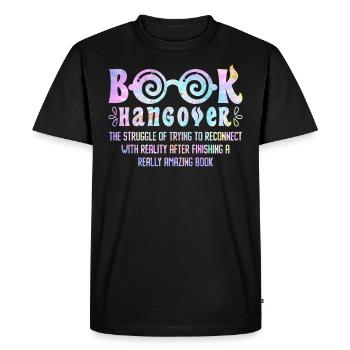 Books Hangover Book Lovers Bookworm Reading Fans - Men's Premium Organic T-Shirt - black - Front - Nico (187cm)