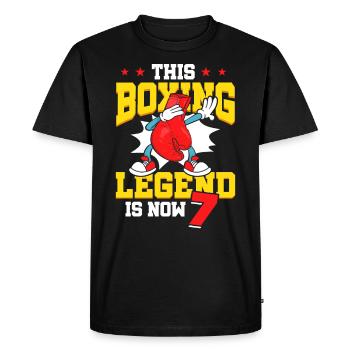 This boxing legend is now 7 Sports Kid 7. - Men's Premium Organic T-Shirt - black - Front - Nico (187cm)
