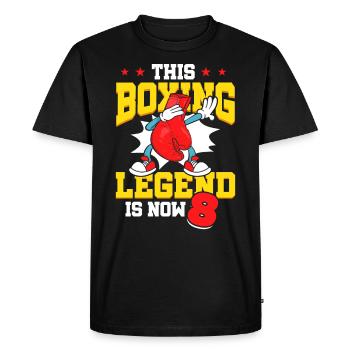 Cette légende de la boxe est maintenant 8 Sports Kid 8. - T-shirt Premium bio Homme - noir - Devant - Nico (187cm)