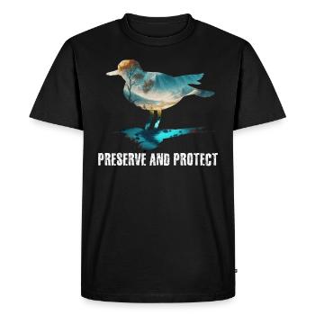 Earth Day Species Conservation Save the Animals Environment - Men's Premium Organic T-Shirt - black - Front - Nico (187cm)