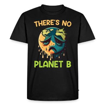 Il n’y a pas de protection de l’environnement pour le Jour de la Terre de la planète B - T-shirt Premium bio Homme - noir - Devant - Nico (187cm)