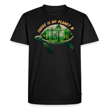 Il n’y a pas de Planète B Earth Day Mission Erde - T-shirt Premium bio Homme - noir - Devant - Nico (187cm)