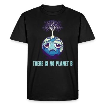 There is no Planet B Earth Day Mission Erde - Men's Premium Organic T-Shirt - black - Front - Nico (187cm)