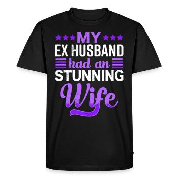 Divorce Women Divorce Party Ex Wife - Men's Premium Organic T-Shirt - black - Front - Nico (187cm)
