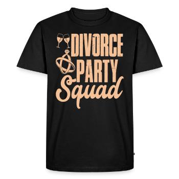 Divorce Party Finally Divorced Divorce - Men's Premium Organic T-Shirt - black - Front - Nico (187cm)