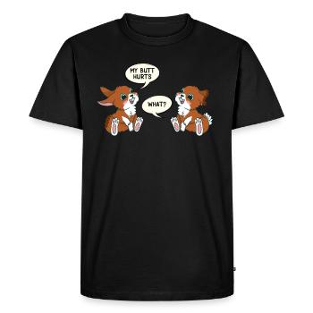 Easter Bunny Cute Easter Friend Easter Bunny Easter - Men's Premium Organic T-Shirt - black - Front - Nico (187cm)