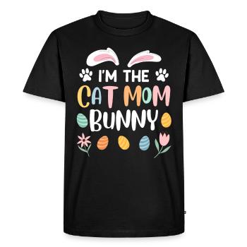 Cat Lovers Mama Bunny Easter Bunny Easter - Men's Premium Organic T-Shirt - black - Front - Nico (187cm)